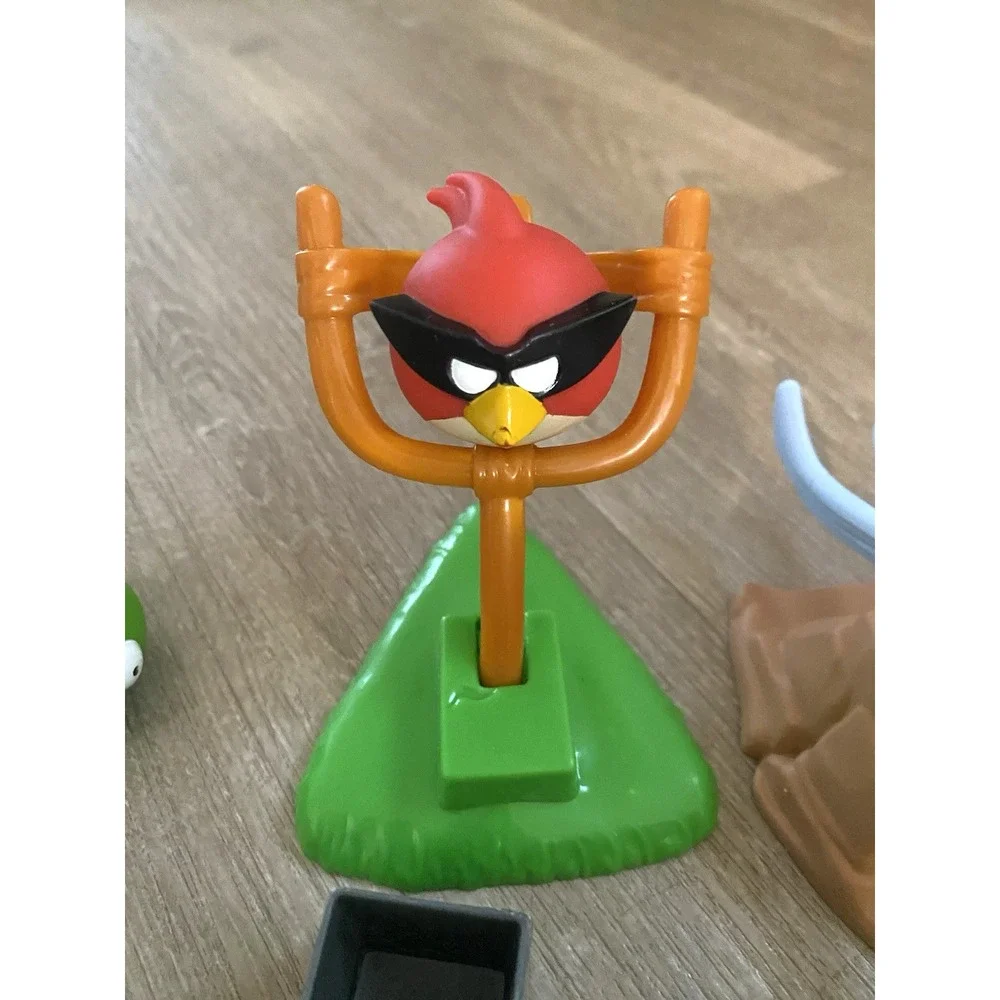 ANGRY BIRDS Launch‎ Playset Replacement Knock Wood Building Pigs Toy Fling Set